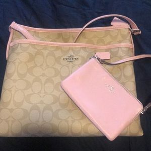 Coach Crossbody with matching wristlet